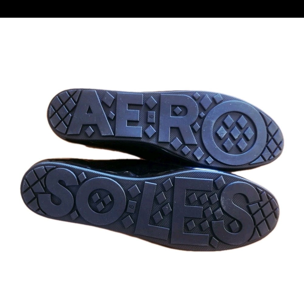 AEROSOLES Perry Black Patent Leather Mary Jane Flats Women's Size 9 - Picture 7 of 9